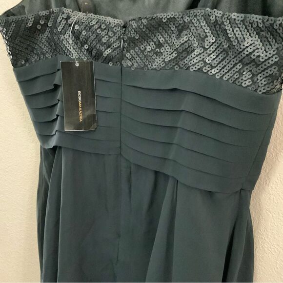 BCBGMaxAzria Black Silk Sequins Dress size 8 - Picture 9 of 10